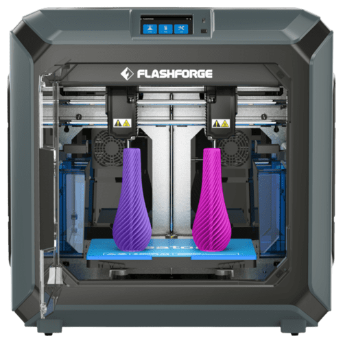 Flashforge Creator 3 IDEX mode Dual for twice the 3D prints in half the time