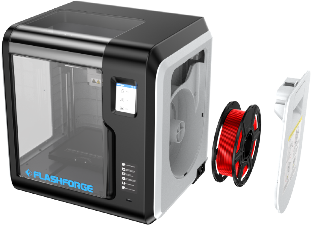 Flashforge Adventurer 3 - Fully enclosed printing chamber with filament end detection